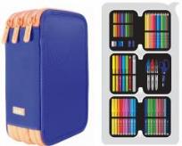 Opakowanie Piórnik 3 poz. z wyprawką Flash 5 róż MILAN