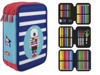 Opakowanie Piórnik Milan 3-poziomowy z wyposażeniem Anchor Club niebieski