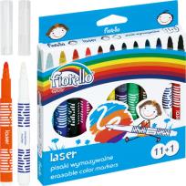 Opakowanie Pisaki Laser wymazywalne 11 kolorów +1 FIORELLO