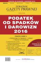 Opakowanie Podatek od spadków darowizn 2016