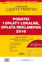 Opakowanie Podatki i opłaty lokalne, opłata reklamowa 2016