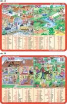 Okładka książki Podkładka edukacyjna. Town, sport, home, family & garden