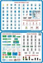 Okładka książki Podkładka edukacyjna. Znaki kierunku i miejscowo?ci, poziome