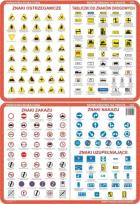 Okładka książki Podkładka edukacyjna. Znaki zakazu, nakazu, uzupełniające, o