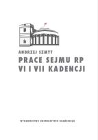 Okładka książki Prace Sejmu RP VI i VII kadencji. Zbiór opinii konstytucyjnoprawych