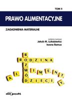 Opakowanie Prawo alimentacyjne Zagadnienia materialne Tom 2