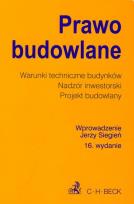 Okładka książki Prawo budowlane Warunki techniczne budynków Nadzór inwestorski Projekt budowlany