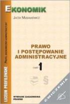 Okładka książki Prawo i postępowanie administ cz 1 ćw.  EKONOMIK