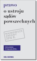 Okładka książki Prawo o ustroju sądów powszechnych