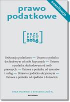 Okładka książki Prawo podatkowe Przepisy 2016