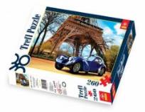 Opakowanie Puzzle 260 Stylowy samochód k. wieży Eiffla TREFL