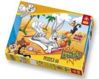 Opakowanie Puzzle 60 Królik Bugs na plaży TREFL
