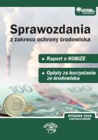 Okładka książki Sprawozdania z zakresu ochrony środowiska Raport do KOBiZE. Opłaty za korzystanie ze środowiska
