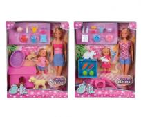 Okładka książki Steffi i Evi ze zwierzątkami, różne rodzaje