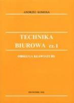 Okładka książki Technika Biurowa cz.1 Obsługa klawiat EKONOMIK