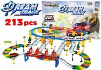 Opakowanie Tor DreamTrack 213Pcs 3w1 Kolejka Światło Dźwięk