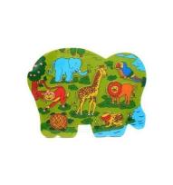 Opakowanie Układanka drewniana w kształcie słonia