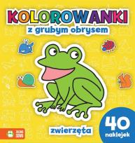 Okładka książki Zwierzęta Kolorowanki z grubym obrysem