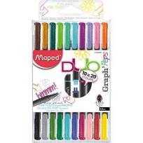 Opakowanie Cienkopis Graph peps duo dwustronny 10 sztuk