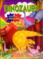 Okładka książki Dinozaury. Książeczka z puzzlami