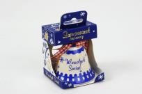 Opakowanie Dzwonek świąteczny - wesołych świąt niebieski