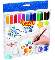 Opakowanie Flamastry dekoracyjne do tkanin 12 kolorów JOVI
