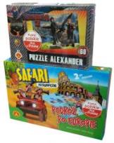Opakowanie Gra - Safari/Podróż po Europie+ puzzle gratis ALEX