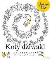 Okładka książki Koty dziwaki. Kolorowanka