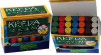 Opakowanie Kreda okrągła gruba kolor 21 sztuk