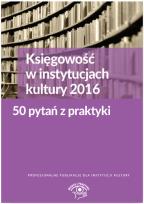 Okładka książki Księgowość w instytucjach kultury 2016