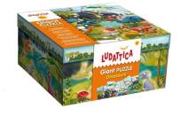Opakowanie Ludattica Giant Puzzle Dinozaury 48 elementów