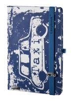 Opakowanie Notes A5 Urban Hero biały/niebieski linia