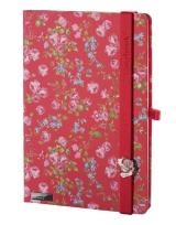 Opakowanie Notes A6 Bloomy Rose czerwony kratka