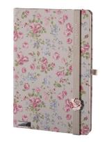 Opakowanie Notes A6 Bloomy Rose szary kratka