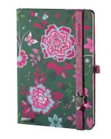 Opakowanie Notes A6 Flowers Beauty zielony linia