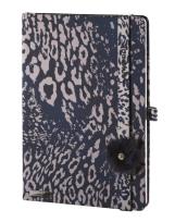 Opakowanie Notes A6 Lovely Wild Cat granat linia