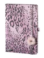 Opakowanie Notes A6 Lovely Wild Cat różowy linia
