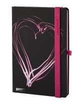 Opakowanie Notes A6 Night Light czarny/fuksja linia