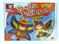 Okładka książki Obrazki zdobione cekinami Wróżki