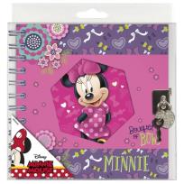 Opakowanie Pamiętnik spiralny z kłódką Minnie