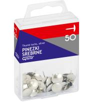 Opakowanie Pinezki srebrne 50szt GRAND