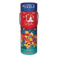 Opakowanie Puzze Mapa USA 200