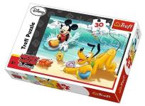Opakowanie Puzzle 30 Miki i Pluto na plaży TREFL
