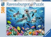 Opakowanie Puzzle Delfiny 500