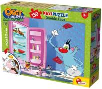 Opakowanie Puzzle dwustronne 2w1 maxi 150 Oggy i karaluchy
