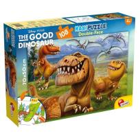 Opakowanie Puzzle dwustronne 2w1 supermaxi 108 Dobry dinozaur