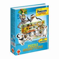 Opakowanie Puzzle magnetyczne. Pingwiny z Madagaskaru serial