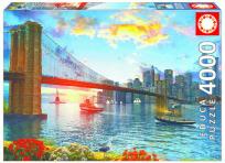 Opakowanie Puzzle Most Brookliński, Nowy York 4000