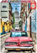 Opakowanie Puzzle Oldskulowe auto w starej Hawanie 1000
