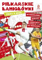 Okładka książki PZPN Piłkarskie łamigłówki Piłka w grze l z nalepkami